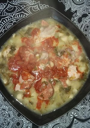 Una foto de Caldo gallego