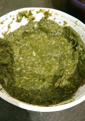 A picture of Pudina chutney.
