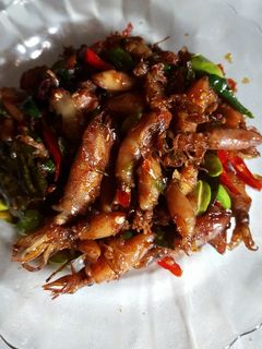 Foto resep Tumis Cumi asin pete pedas