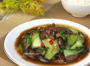 Gambar jamur shitake saus tiram