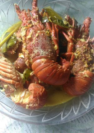 Foto resep 9.Lopster masak santan simple
