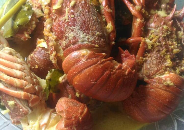 Resep 9.Lopster masak santan simple yang Lezat