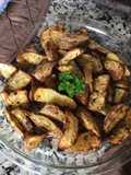 Gajos de papa al horno
