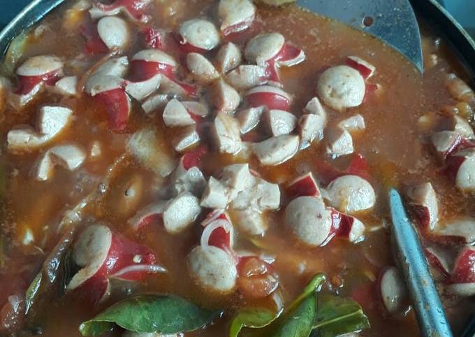 Anti Ribet, Bikin Udang sosis saus tomat Murah