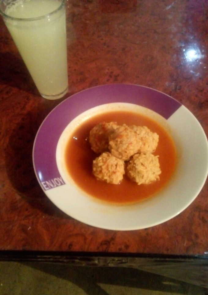 Una foto de Albóndigas en salsa de chile chipotle