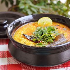 A picture of Chawal Vadi (Rice curry).