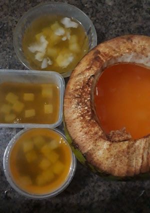 Foto resep Puding kelapa jeruk