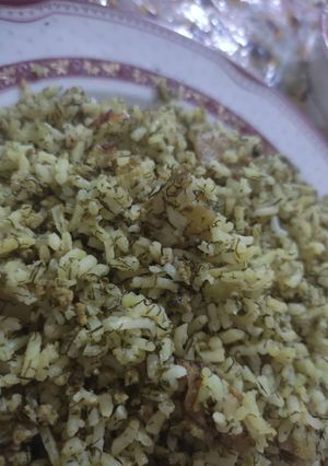 عکسی از دستور سیب پلو کرمانشاهی