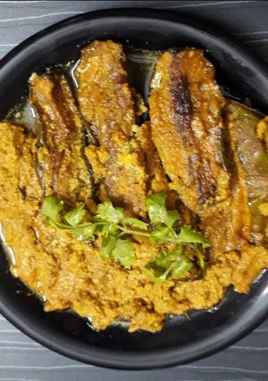 পোস্ত নারকেল বেগুন কারী(Posto Narkel begun curry recipe in bengali) রেসিপির প্রধান ছবি