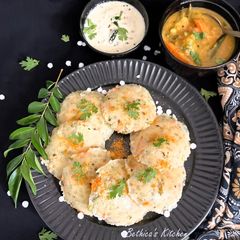 Sago Semolina Vegetable Idli / Sabudana Rava Idli / Sabbakki Rava Idli (Karnataka Cuisine) A picture of Sago Semolina Vegetable Idli / Sabudana Rava Idli / Sabbakki Rava Idli (Karnataka Cuisine).