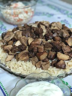 صورة لوصفة كمأ (فقع)على رز