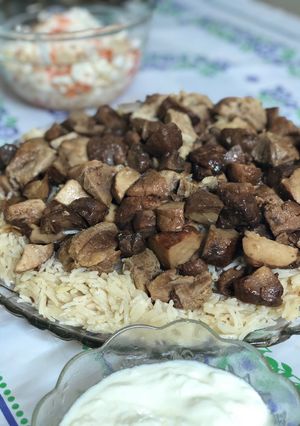 صورة لوصفة كمأ (فقع)على رز