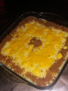 A picture of Mango puree custard.