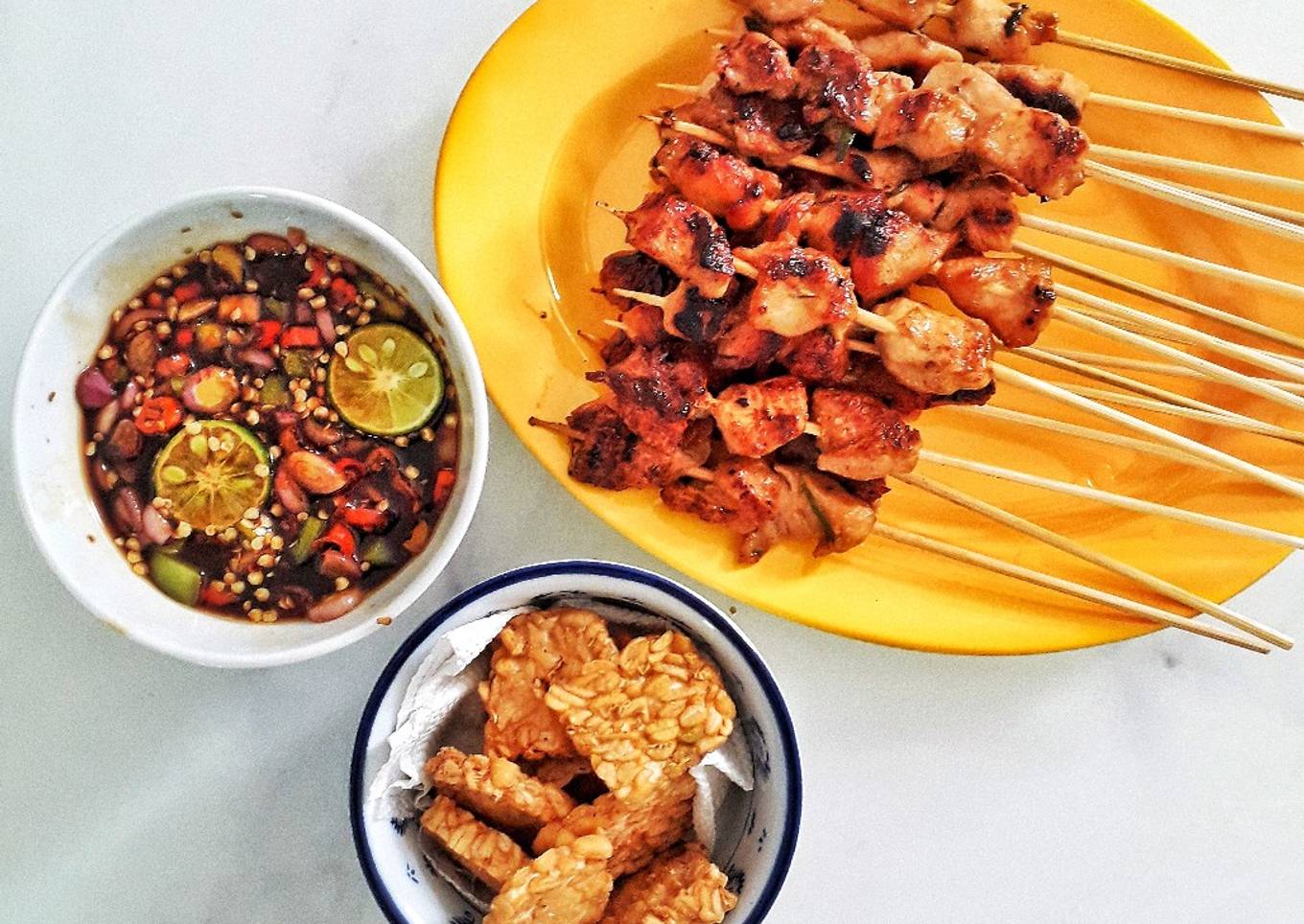 Sate ayam teflon super simple