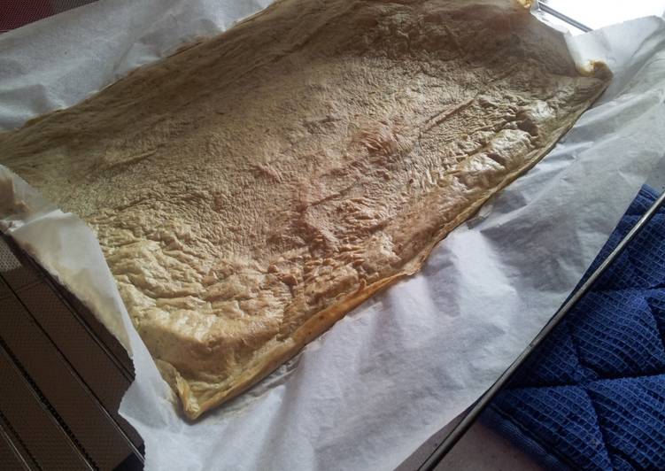 Masa de pizza de tofu