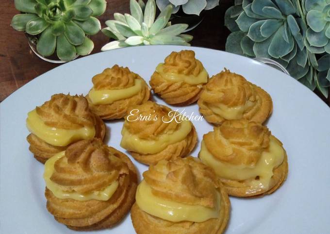 Kue Sus Vanilla / Choux Pastry (lembut dan kokoh)