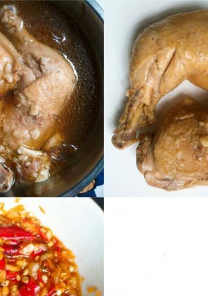 รูปของ ไก่ต้มน้ำปลา+ซีอิ้ว