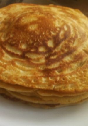 A picture of Butter milk pancakes#Ramadhancontest.