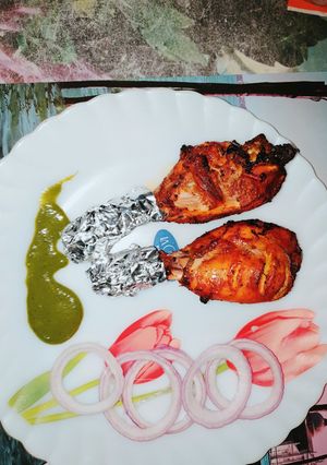 A picture of Amritsari tandoori chicken.