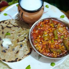 A picture of Healthy tasty snake gourd Moong dal sabzi.