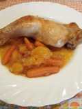 Pollo a la naranja o mandarina al horno