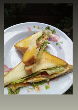Foto resep Sandwich Telur Simpel