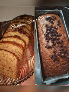 A picture of Banana Choco Bread.