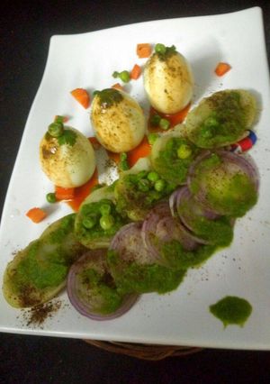 A picture of Boil egg potato Salad.