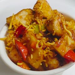 A picture of Sweet Potato Chaat.