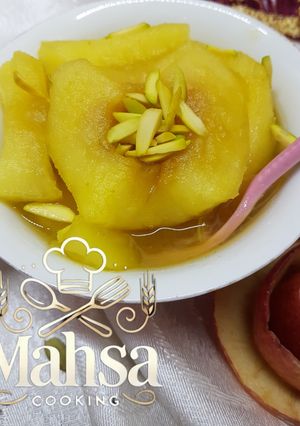 عکسی از دستور دسر سیب