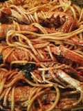Spaghetti con mazzancolle e peperoncino