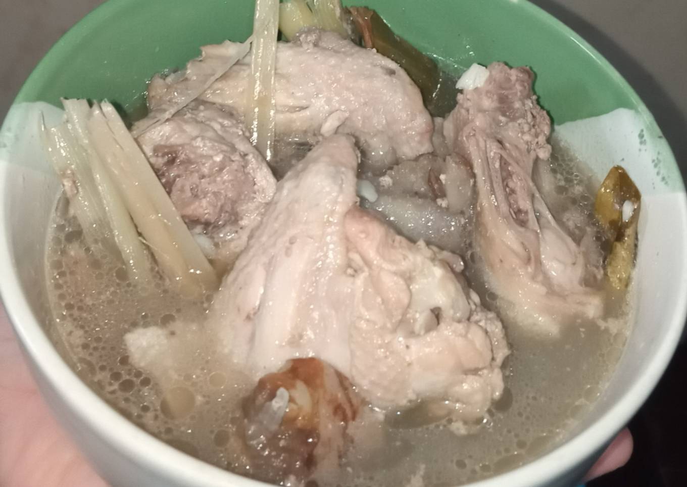 Soto ayam bening mudah bumbu cemplung