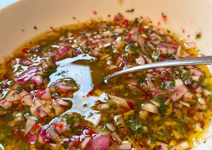 How to Prepare Super Quick Homemade Chimichurri sauce