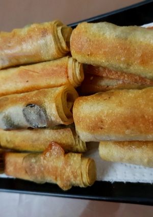 صورة لوصفة لفائف السمبوسة بحشوات مختلفة