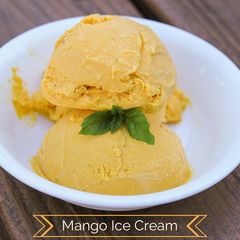A picture of Mango Ice Cream.
