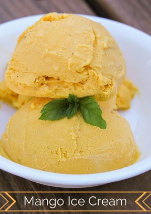 A picture of Mango Ice Cream.
