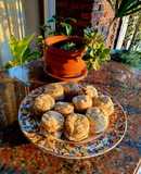 Mini alfajores con harina de almendras