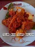 Telur dan tempe balado