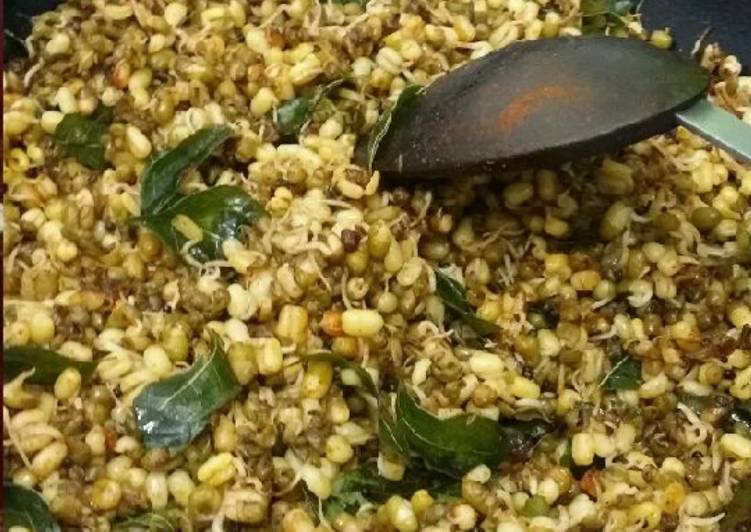 Stir Fried Sprouted Green Gram