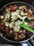 Salteado de Berenjena y Zucchini