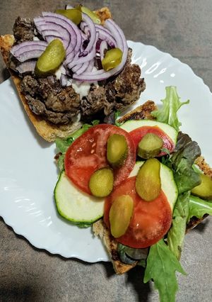 Foto principal de Hamburguesa de ternera casera, casera