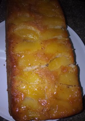 Una foto de Torta invertida de manzanas