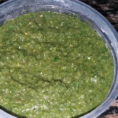A picture of Corriander Chutney#festive contest-Mombasa #Authors marathon.