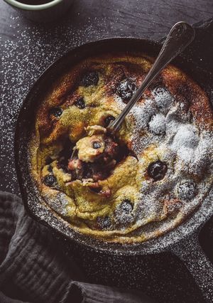 A picture of My Single Serve Cherry Clafoutis.