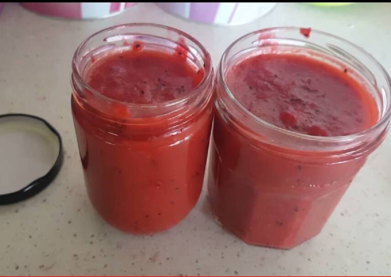 Mermelada de fresa y kiwi en Thermomix sin azúcar