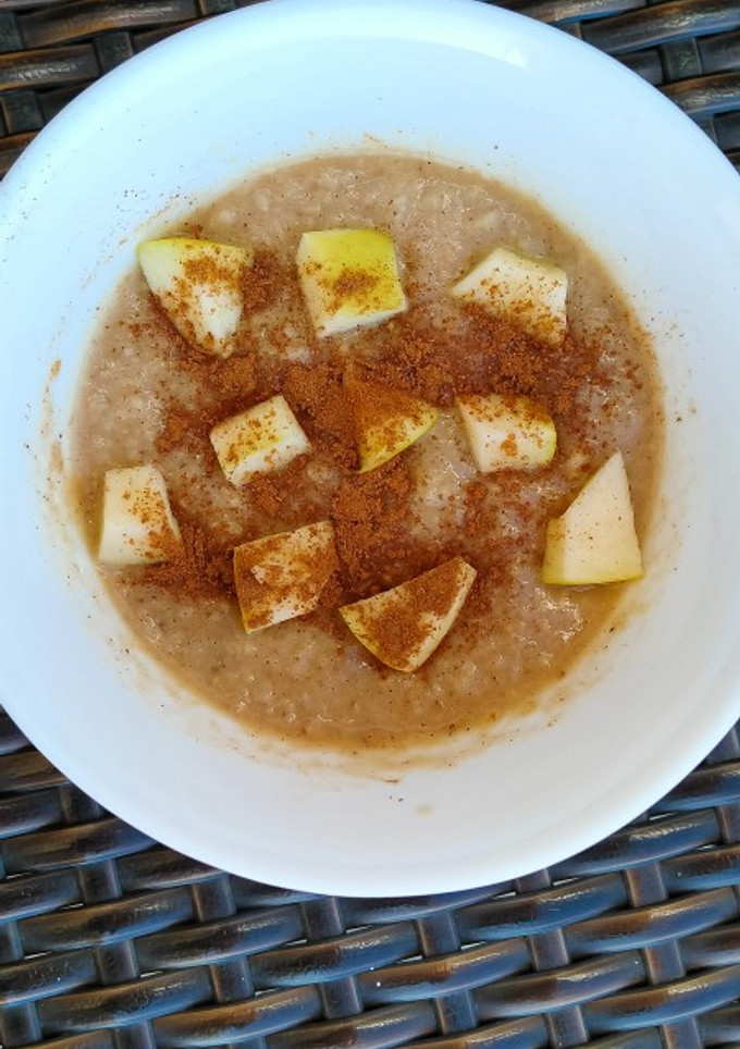 Una foto de Porridge de Avena y Manzana