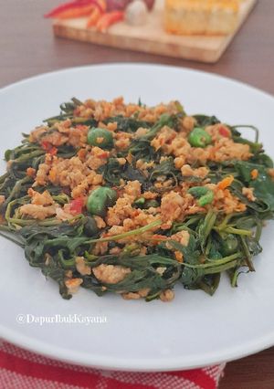 Foto resep 1097. Kangkung Sambal Oncom