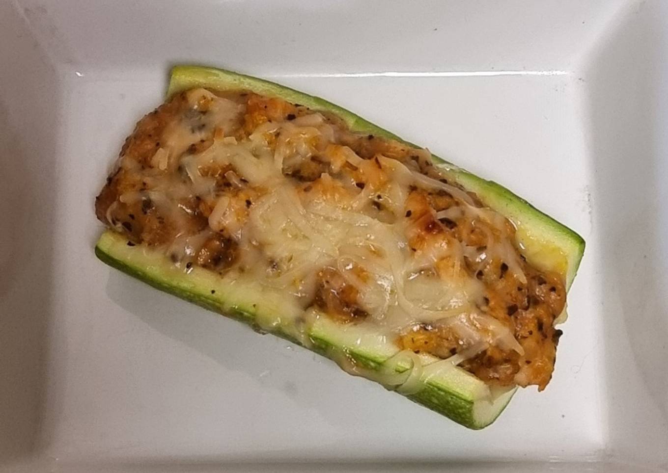 Calabacín relleno de pollo (para enfermos renales)