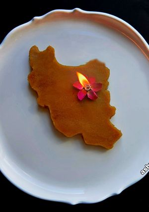 عکسی از دستور حلوا با شکر قهوه ای 🌸