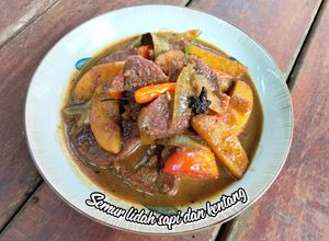 Foto resep Semur lidah sapi dan kentang